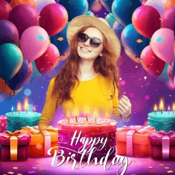 Icono de Marco de Fotos de Cumpleaños